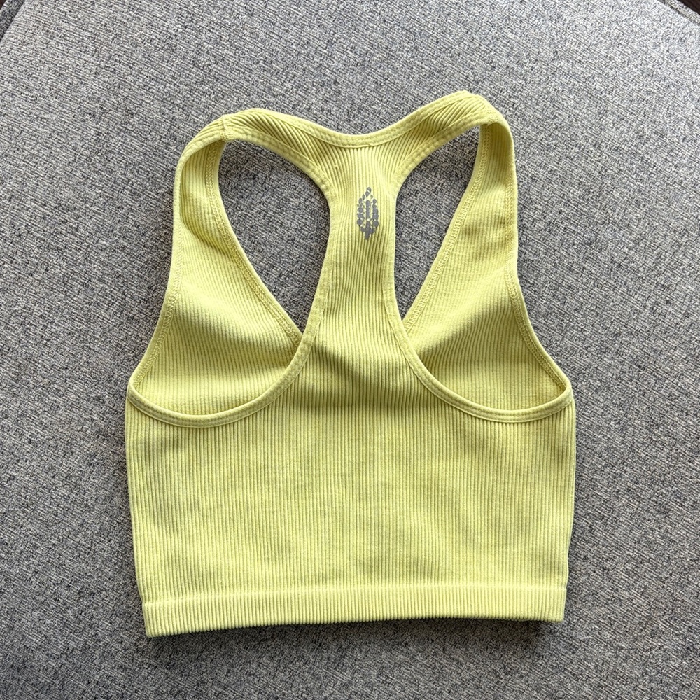 Lime Ribbed Tank Top - Picture 2 of 2